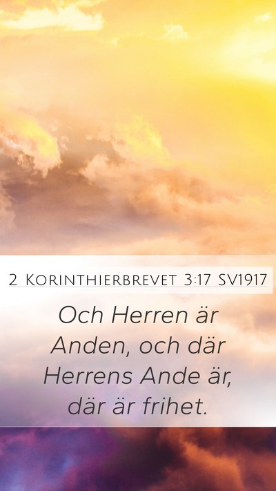 2 Korinthierbrevet 3:17 SV1917 Bible Verse Image
