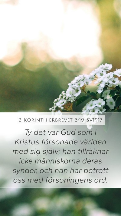 2 Korinthierbrevet 5:19 SV1917 Bible Verse Image