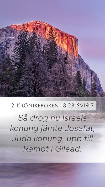 2 Krönikeboken 18:28 SV1917 Bible Verse Image