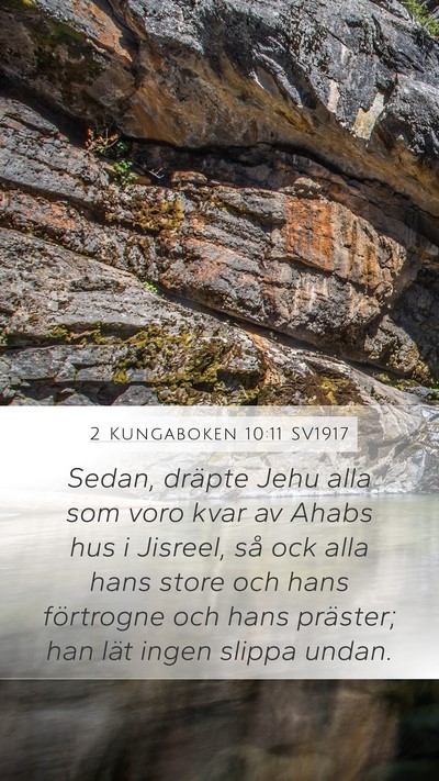 2 Kungaboken 10:11 SV1917 Bible Verse Image