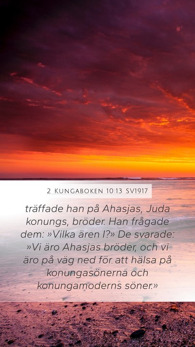 2 Kungaboken 10:13 SV1917 Bible Verse Image