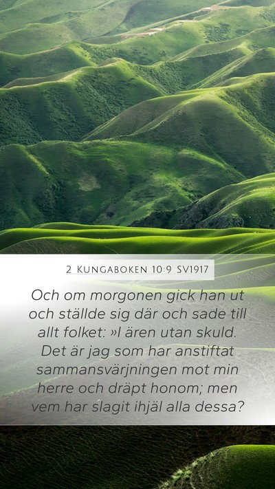 2 Kungaboken 10:9 SV1917 Bible Verse Image