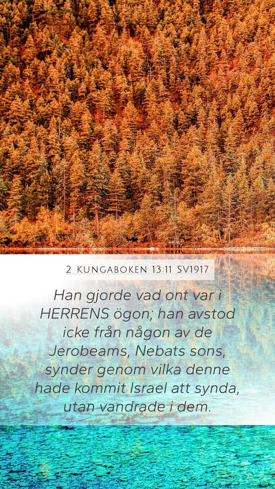 2 Kungaboken 13:11 SV1917 Bible Verse Image