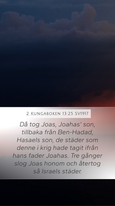 2 Kungaboken 13:25 SV1917 Bible Verse Image