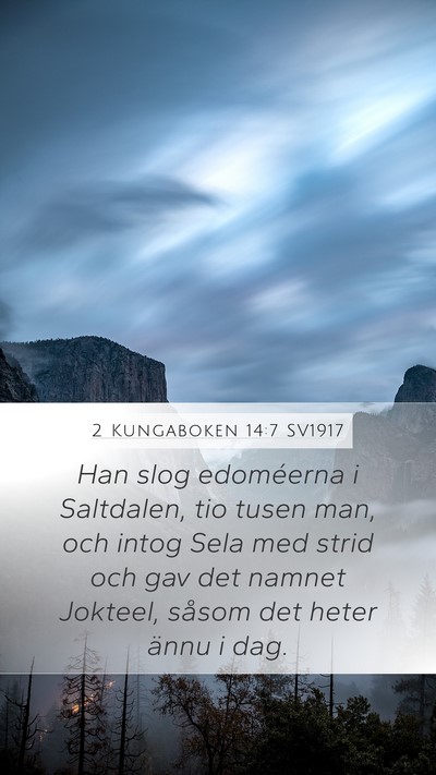 2 Kungaboken 14:7 SV1917 Bible Verse Image