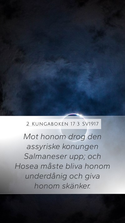 2 Kungaboken 17:3 SV1917 Bible Verse Image