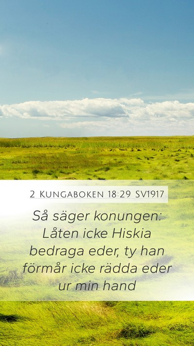 2 Kungaboken 18:29 SV1917 Bible Verse Image