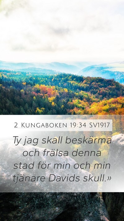 2 Kungaboken 19:34 SV1917 Bible Verse Image