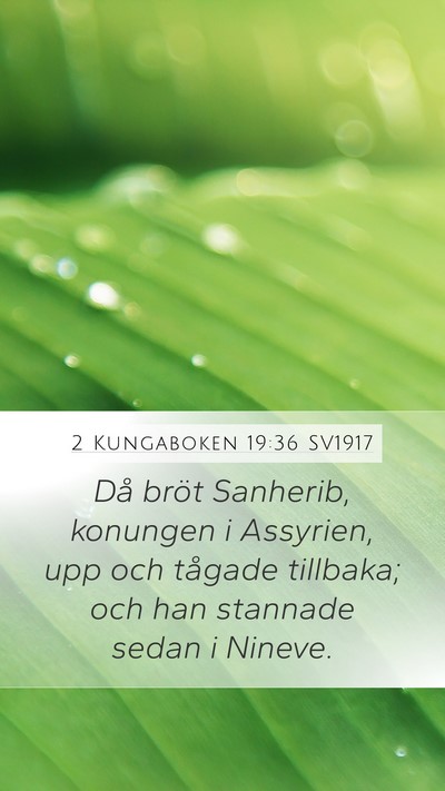 2 Kungaboken 19:36 SV1917 Bible Verse Image