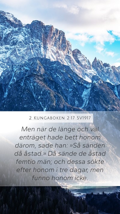 2 Kungaboken 2:17 SV1917 Bible Verse Image