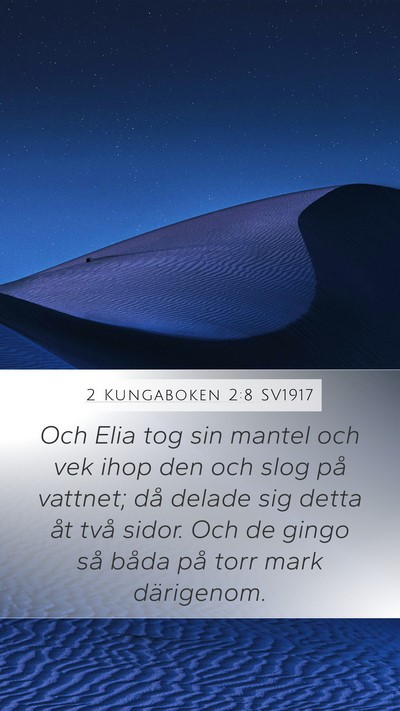 2 Kungaboken 2:8 SV1917 Bible Verse Image