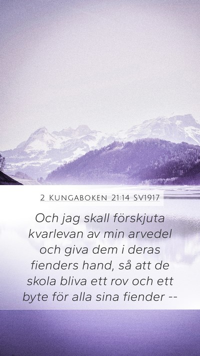 2 Kungaboken 21:14 SV1917 Bible Verse Image