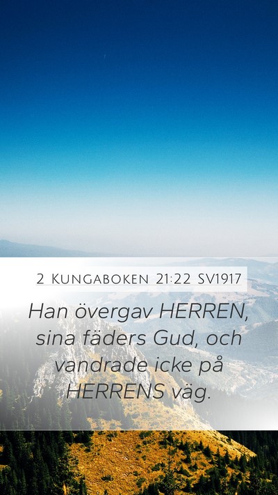 2 Kungaboken 21:22 SV1917 Bible Verse Image