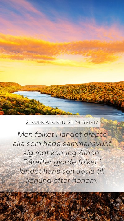 2 Kungaboken 21:24 SV1917 Bible Verse Image