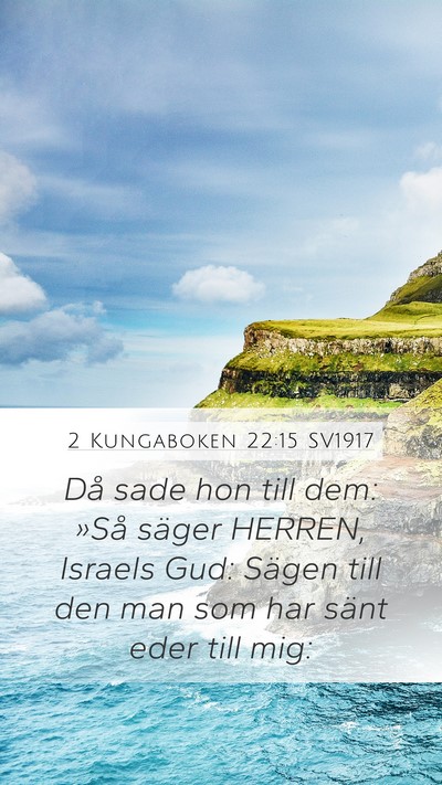 2 Kungaboken 22:15 SV1917 Bible Verse Image