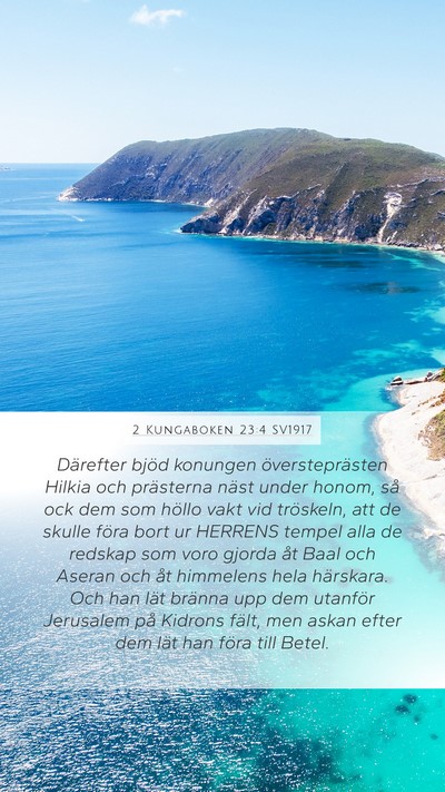 2 Kungaboken 23:4 SV1917 Bible Verse Image