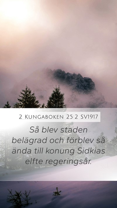 2 Kungaboken 25:2 SV1917 Bible Verse Image
