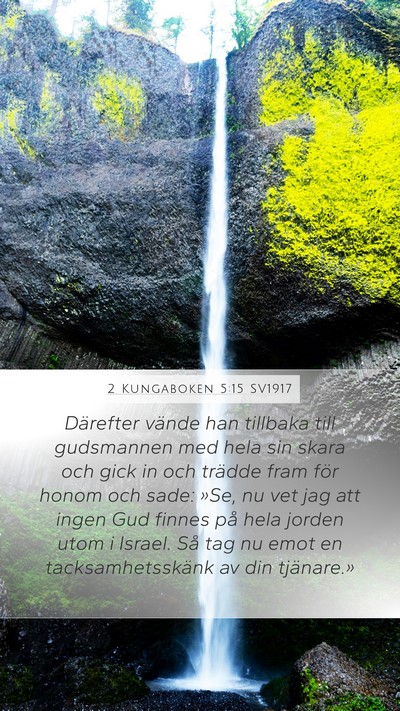 2 Kungaboken 5:15 SV1917 Bible Verse Image
