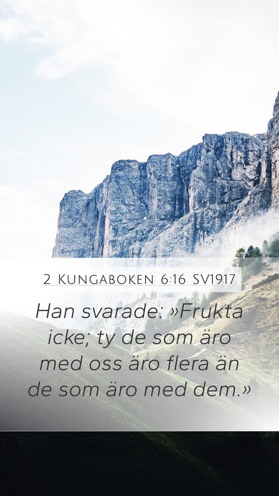 2 Kungaboken 6:16 SV1917 Bible Verse Image