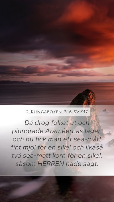 2 Kungaboken 7:16 SV1917 Bible Verse Image