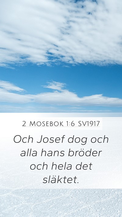 2 Mosebok 1:6 SV1917 Bible Verse Image