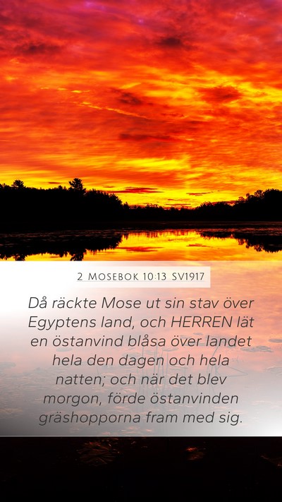 2 Mosebok 10:13 SV1917 Bible Verse Image