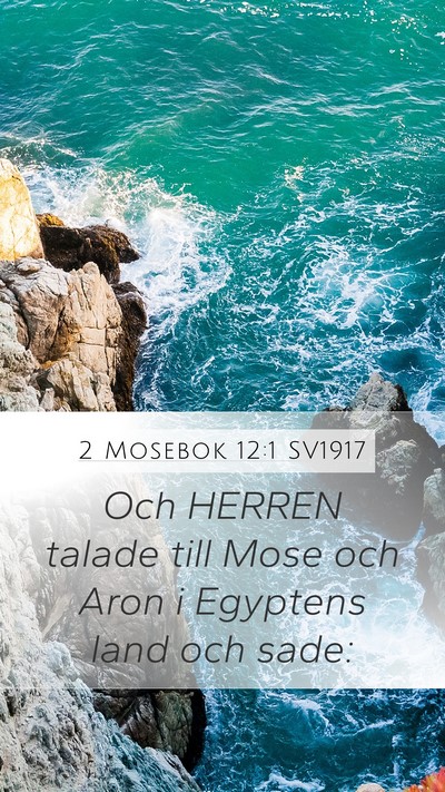 2 Mosebok 12:1 SV1917 Bible Verse Image