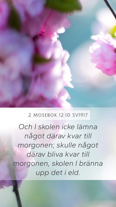 2 Mosebok 12:10 SV1917 Bible Verse Image