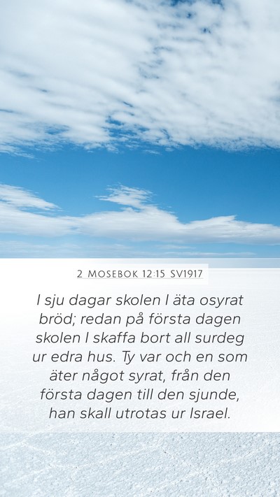 2 Mosebok 12:15 SV1917 Bible Verse Image