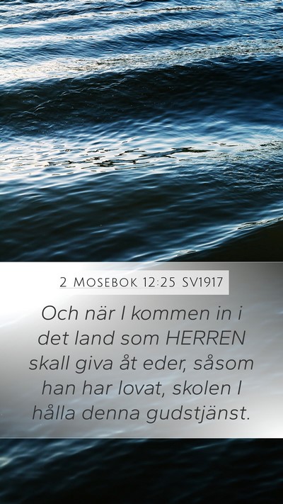 2 Mosebok 12:25 SV1917 Bible Verse Image