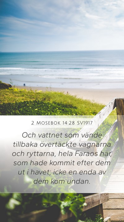 2 Mosebok 14:28 SV1917 Bible Verse Image