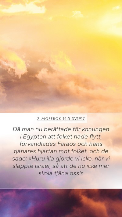 2 Mosebok 14:5 SV1917 Bible Verse Image