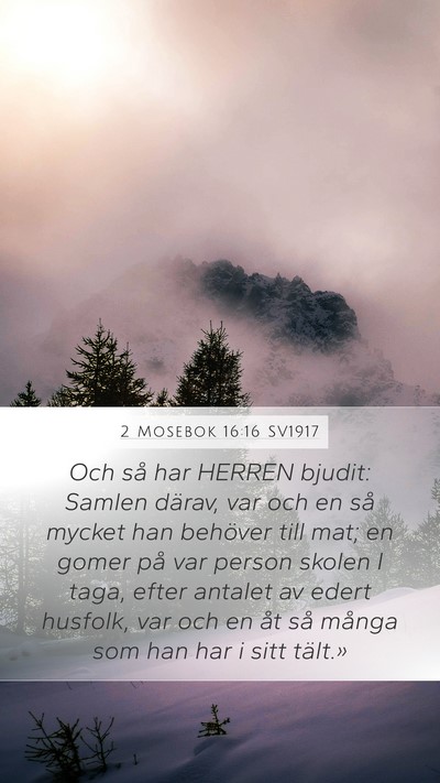 2 Mosebok 16:16 SV1917 Bible Verse Image