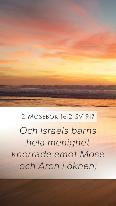 2 Mosebok 16:2 SV1917 Bible Verse Image