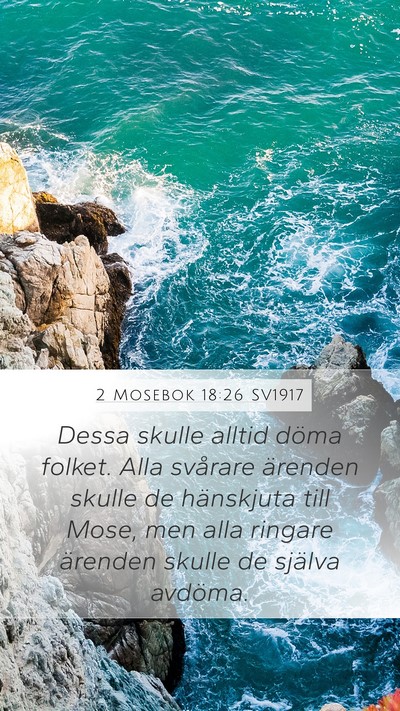 2 Mosebok 18:26 SV1917 Bible Verse Image