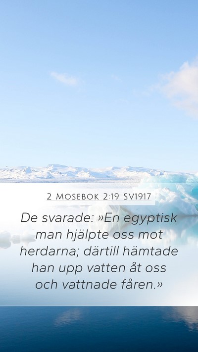2 Mosebok 2:19 SV1917 Bible Verse Image