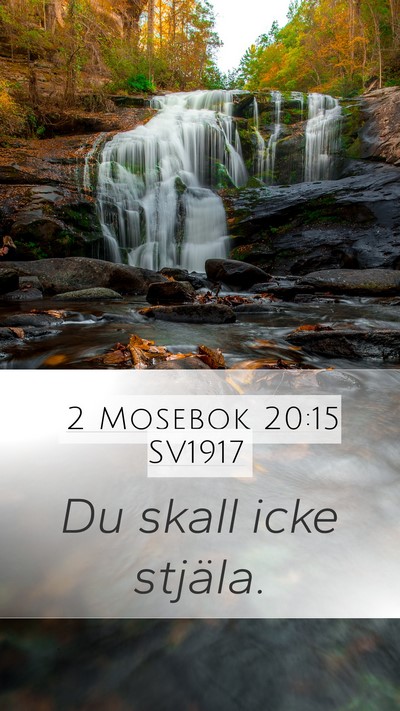2 Mosebok 20:15 SV1917 Bible Verse Image