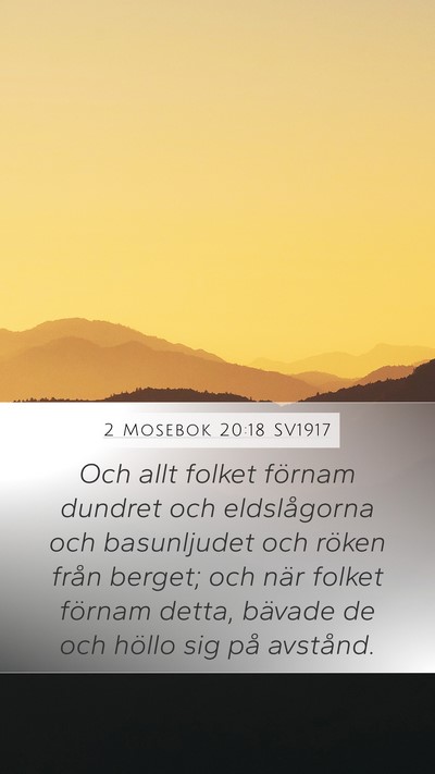 2 Mosebok 20:18 SV1917 Bible Verse Image