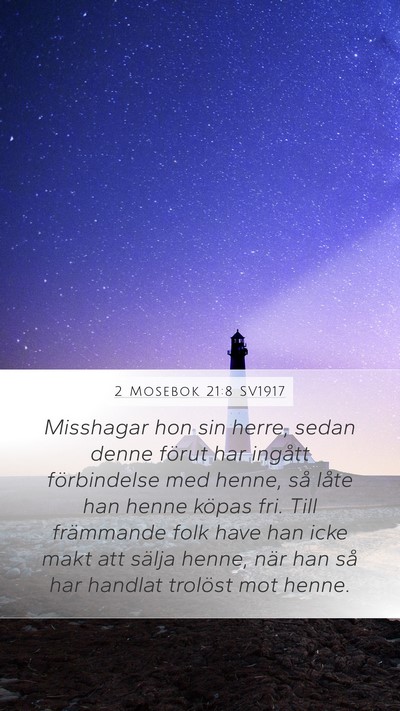 2 Mosebok 21:8 SV1917 Bible Verse Image