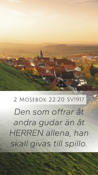 2 Mosebok 22:20 SV1917 Bible Verse Image