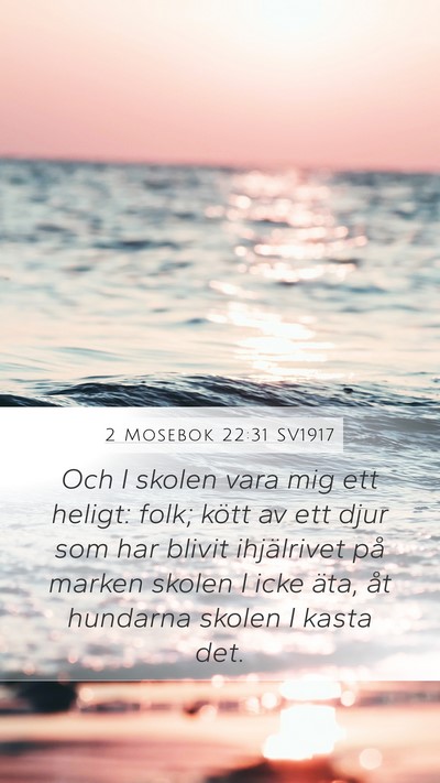 2 Mosebok 22:31 SV1917 Bible Verse Image