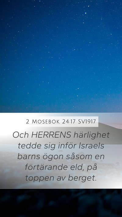 2 Mosebok 24:17 SV1917 Bible Verse Image