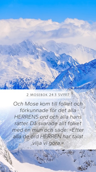 2 Mosebok 24:3 SV1917 Bible Verse Image