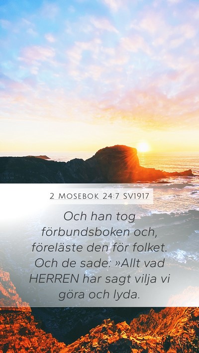 2 Mosebok 24:7 SV1917 Bible Verse Image