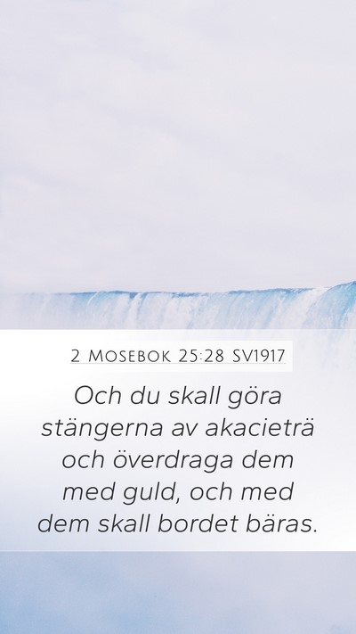 2 Mosebok 25:28 SV1917 Bible Verse Image