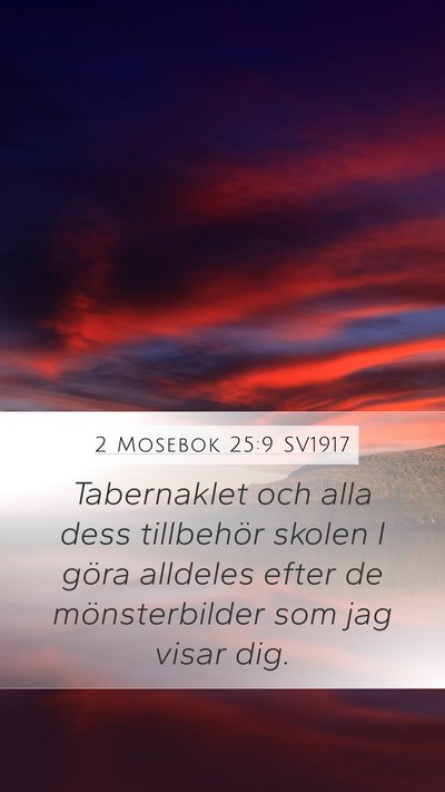 2 Mosebok 25:9 SV1917 Bible Verse Image