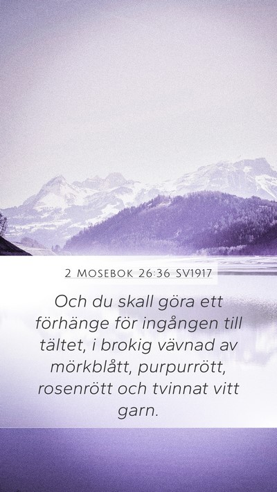 2 Mosebok 26:36 SV1917 Bible Verse Image