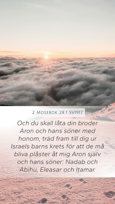 2 Mosebok 28:1 SV1917 Bible Verse Image