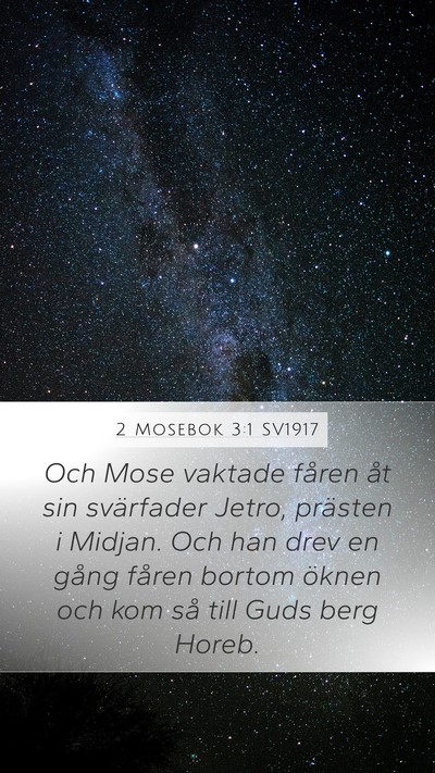 2 Mosebok 3:1 SV1917 Bible Verse Image