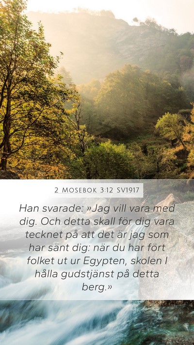 2 Mosebok 3:12 SV1917 Bible Verse Image
